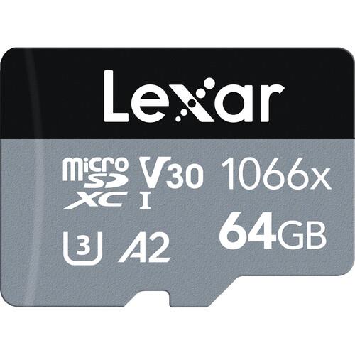 Lexar Professional 1066x 64GB microSDXC UHS-I U3 A2 V30