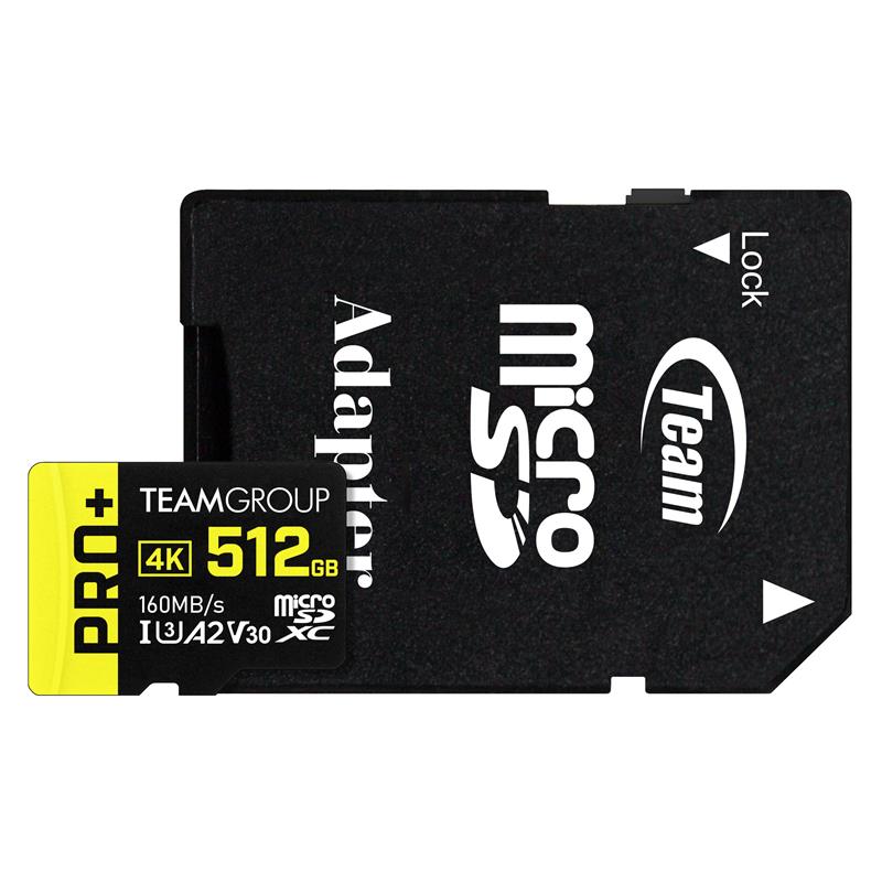 TEAMGROUP PRO+ 512GB microSDXC UHS-I U3 A2 V30 - Canada Computers