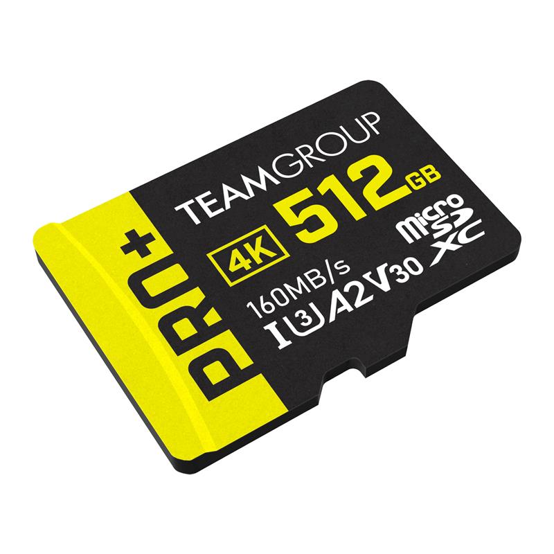TEAMGROUP PRO+ 512GB microSDXC UHS-I U3 A2 V30 - Canada Computers