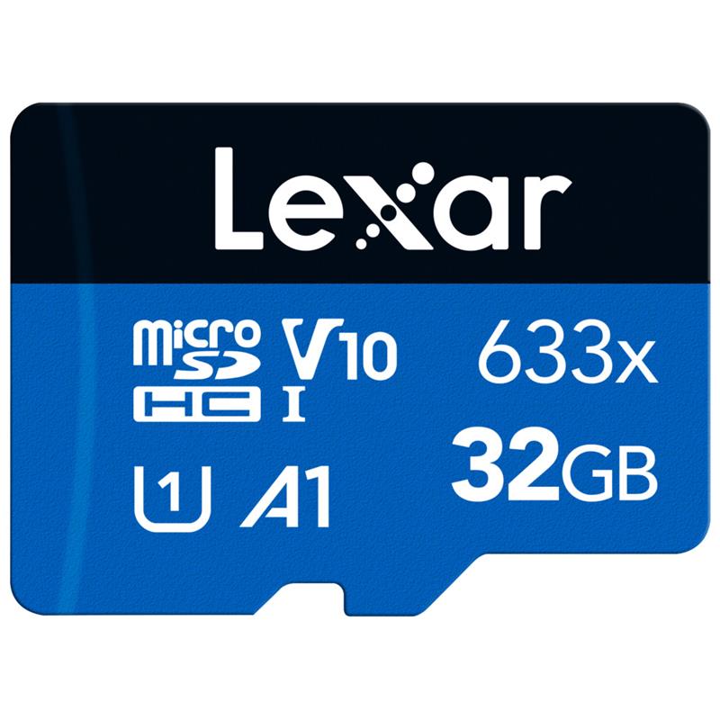Lexar High-Performance 633x 32GB microSDHC UHS-I U1 A1 V10