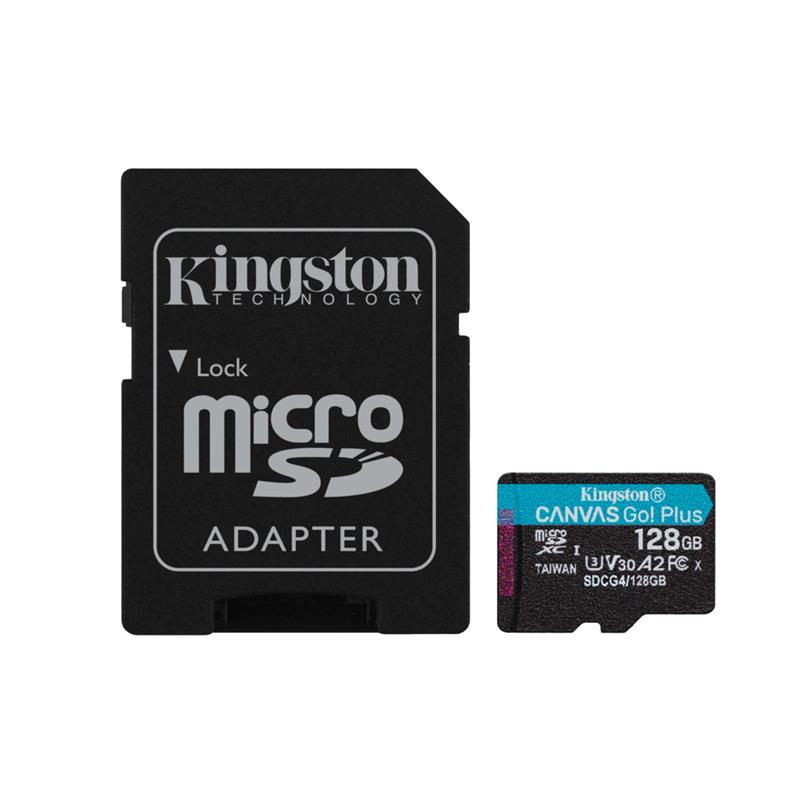 Kingston Canvas Go Plus G4 128GB microSDXC UHS-I U3 A2 V30