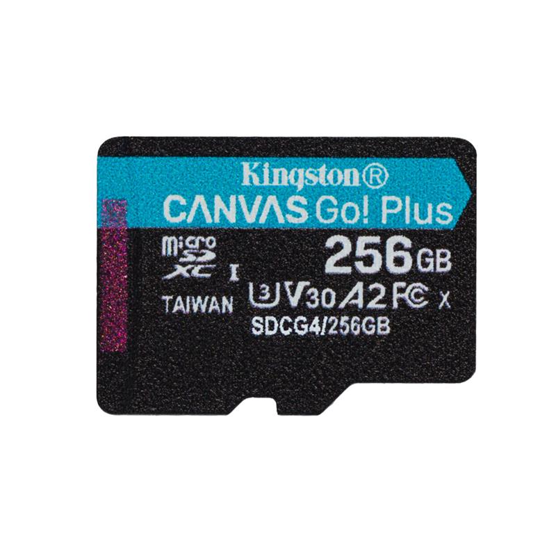 Kingston Canvas Go Plus G4 256GB microSDXC UHS-I U3 A2 V30
