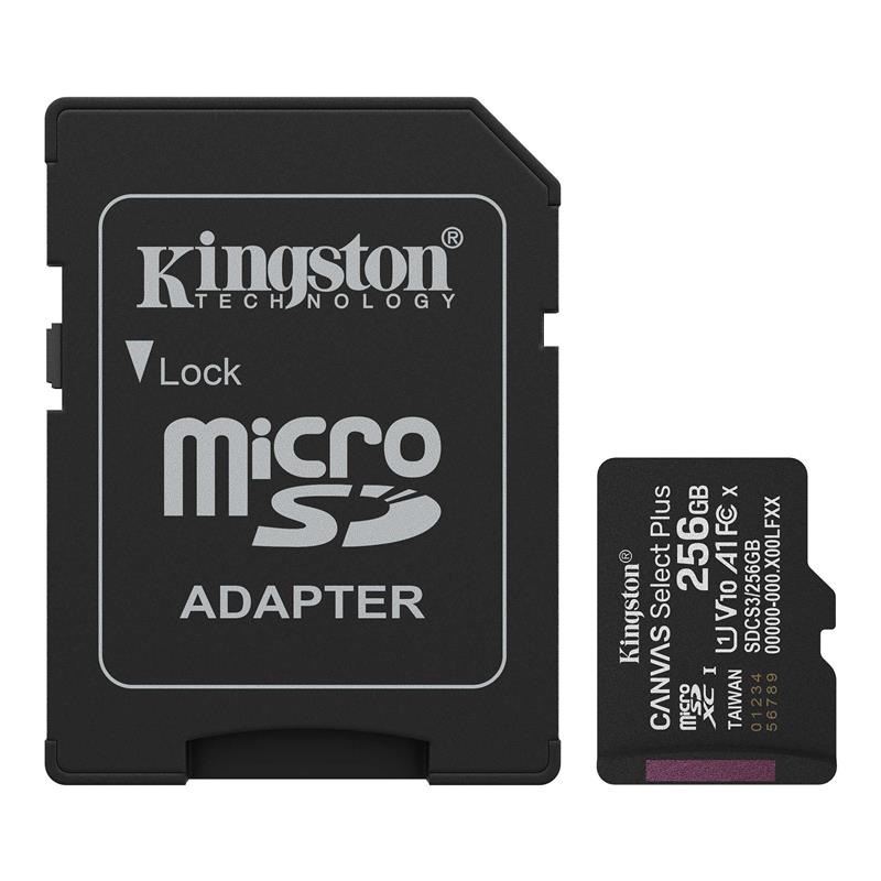 Kingston Canvas Select Plus 256GB microSDXC UHS-I U1 A1 V10(Open Box)