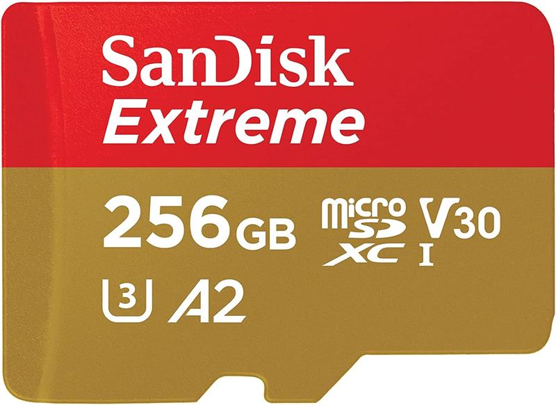 SanDisk Extreme 256GB microSDXC UHS-I U3 A2 V30