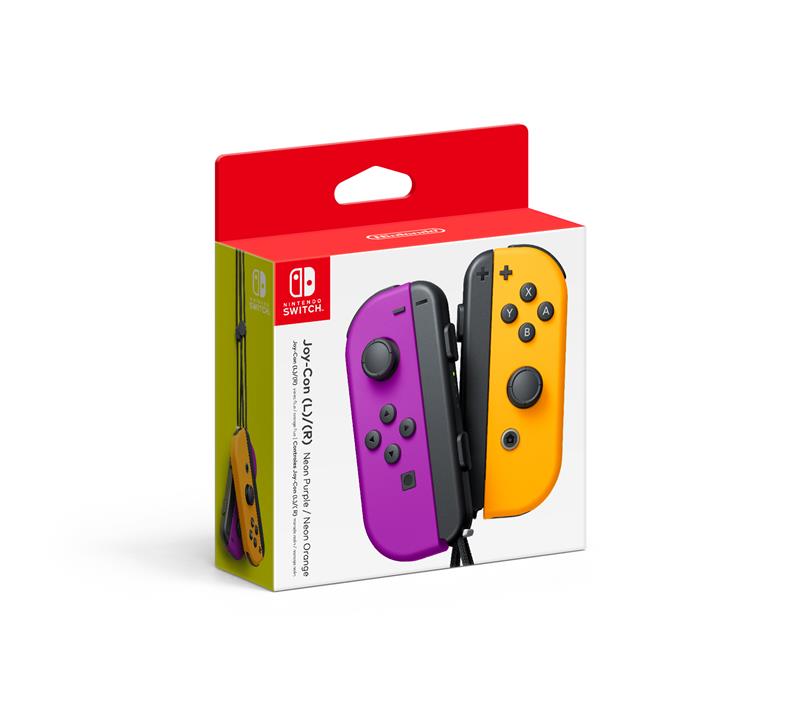 Nintendo Switch Joy-Con Controllers (Neon Purple/Orange) - Canada