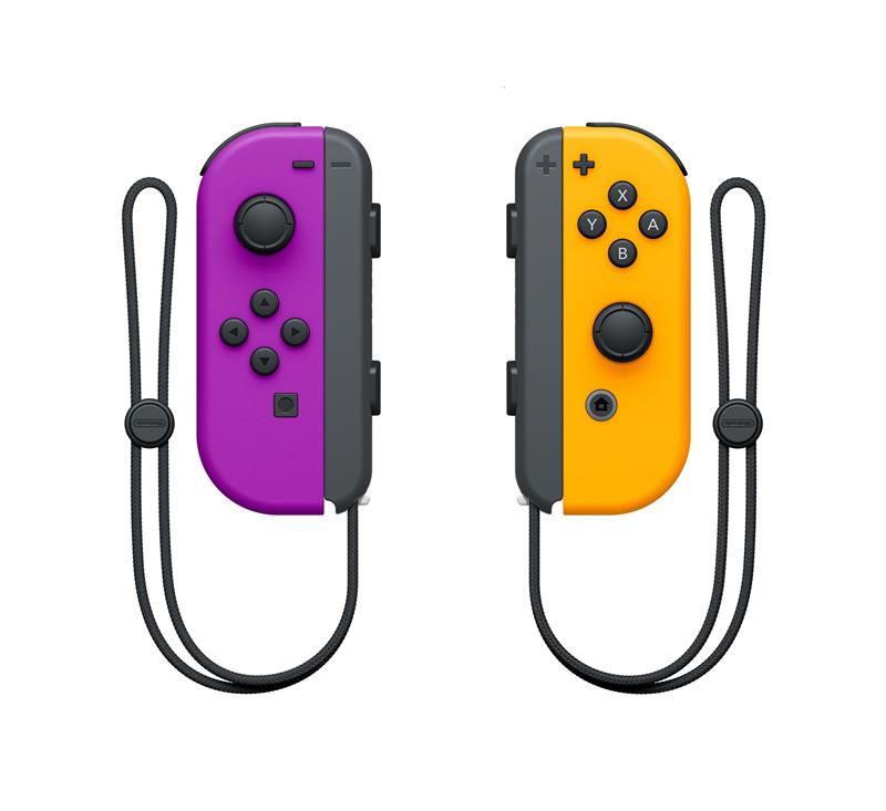 NINTENDO (Switch) - Manettes Joy-Con violet/orange fluo(Open Box)