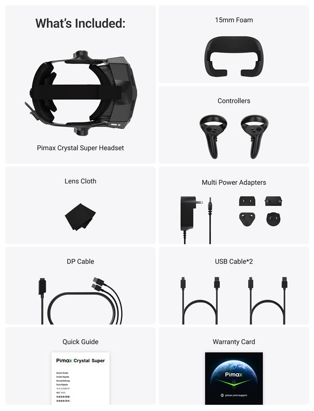 あや【新品】Pimax Crystal Super 50PPD Pimax Crystal Super 50PPD -- Full Version (PVH00010191) - Canada