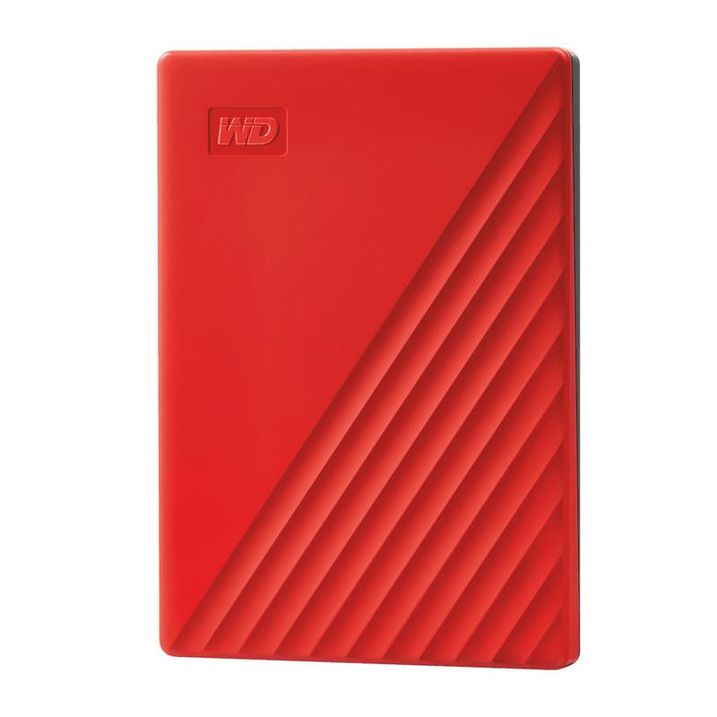 WD (My Passport) - Disque dur portatif 2 To rouge