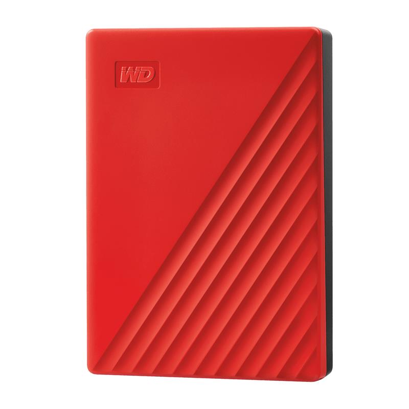 WD (My Passport) - Disque dur portatif 4 To rouge