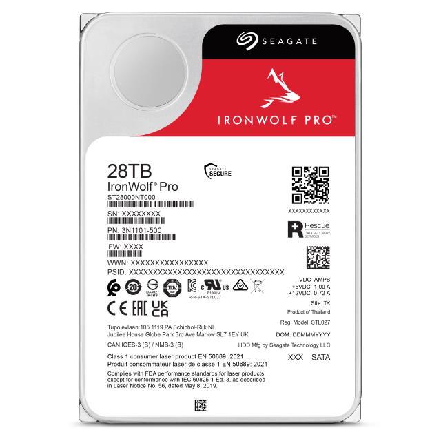 新品 28TB ST28000NT000 IronWolf Pro シーゲート Seagate IronWolf Pro 28TB 512MB Cache Hard drive - Canada