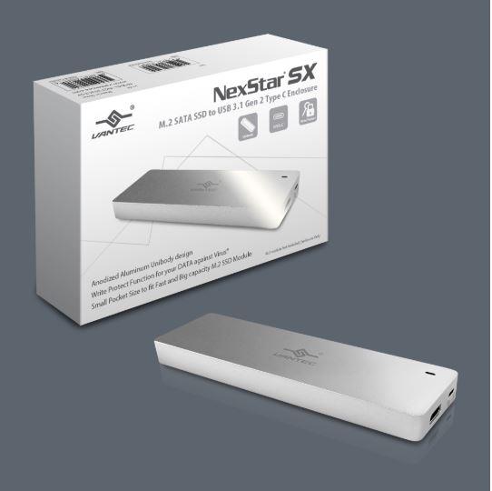 Boîtier d'encapsulation Vantec NexStar SX M.2 SATA SSD vers USB 3.0