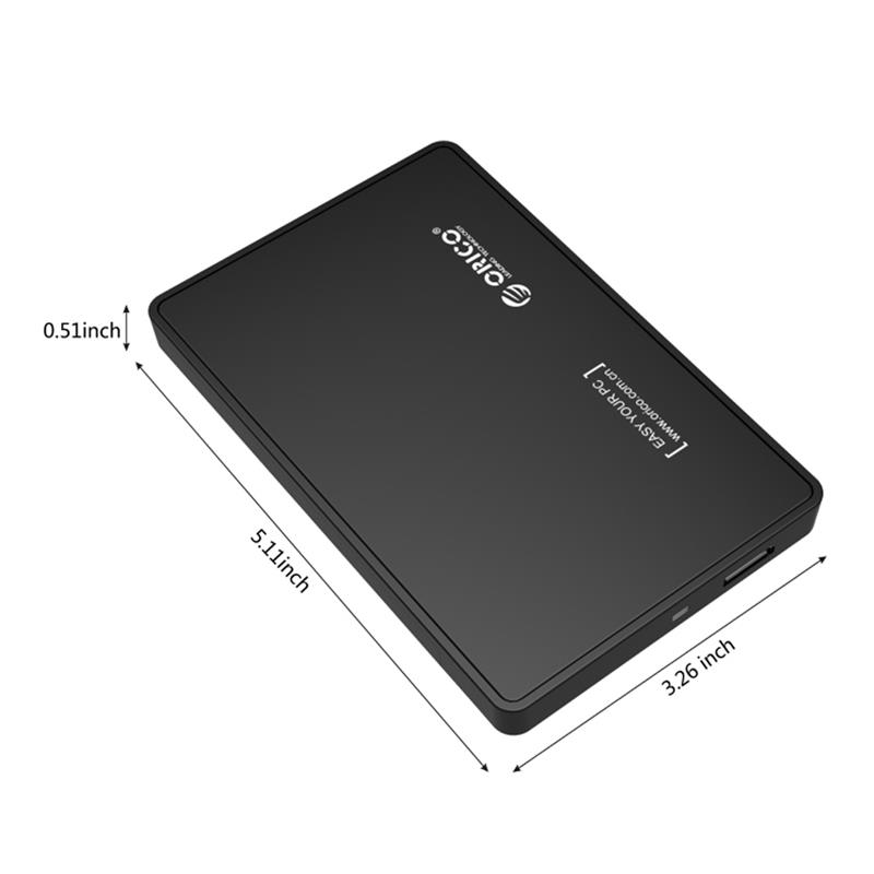Boîtier externe ORICO 2588US3 sans outil pour disque dur SATA avec interface USB 3.0