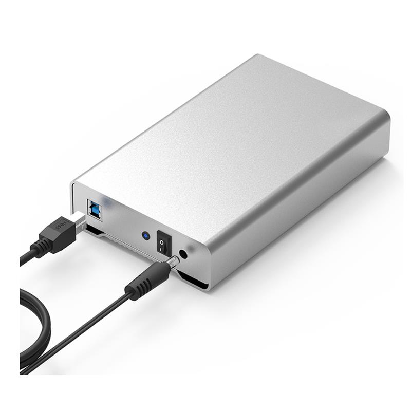 iCAN 3.5" SATA HDD Aluminum Enclosure USB3.0 - Silver