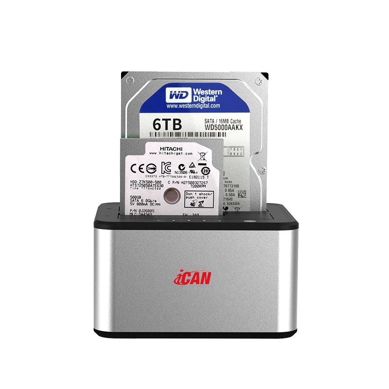iCAN USB3.0 to SATA Dual HDD/SSD Docking station