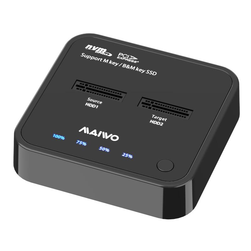 Maiwo K3016P Dual Bay Docking Station with 1:1 Clone Function
