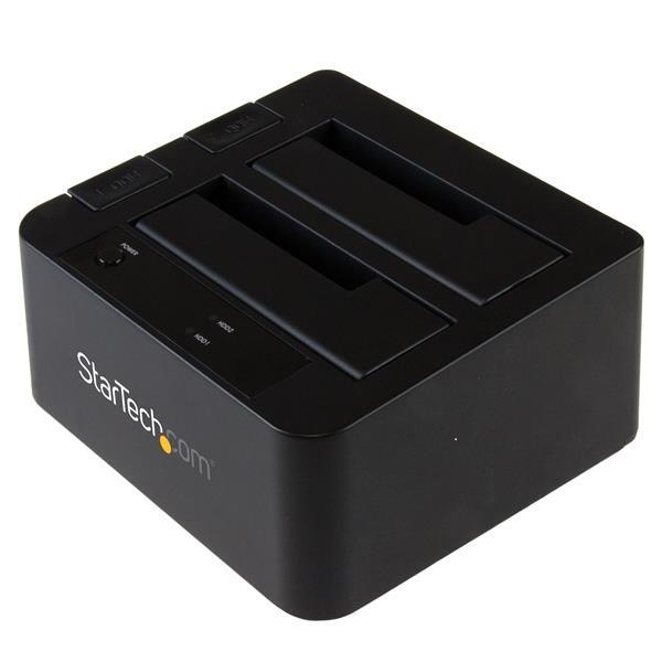 StarTech (SDOCK2U313) - Station d'accueil pour 2 disques durs / SSD SATA de 2,5 / 3,5 pouces avec UASP - 2 baies - 2 x 2,5 p...