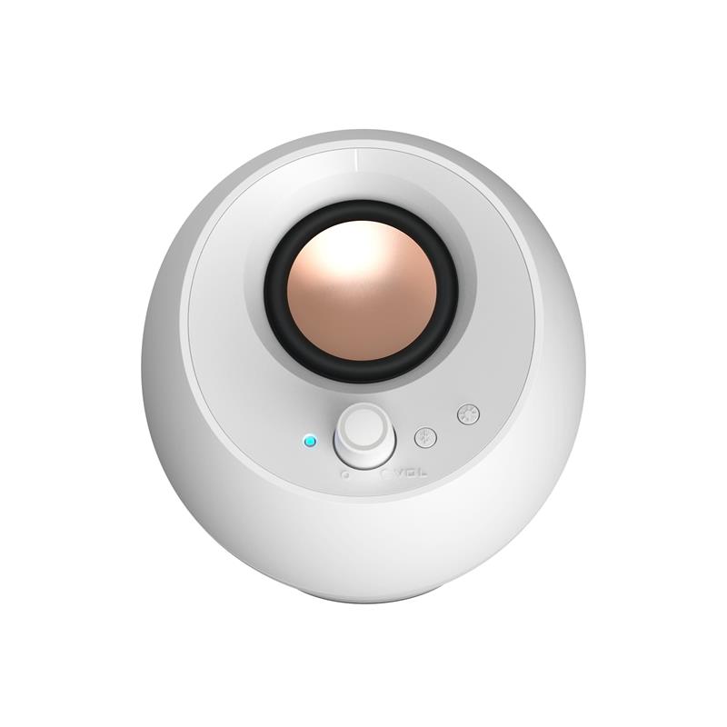 Creative Pebble Pro 2.0 RGB Speakers with Bluetooth 5.3, White