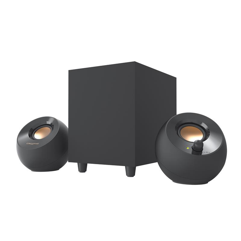 CREATIVE Pebble Plus 2.1 Speaker, Black