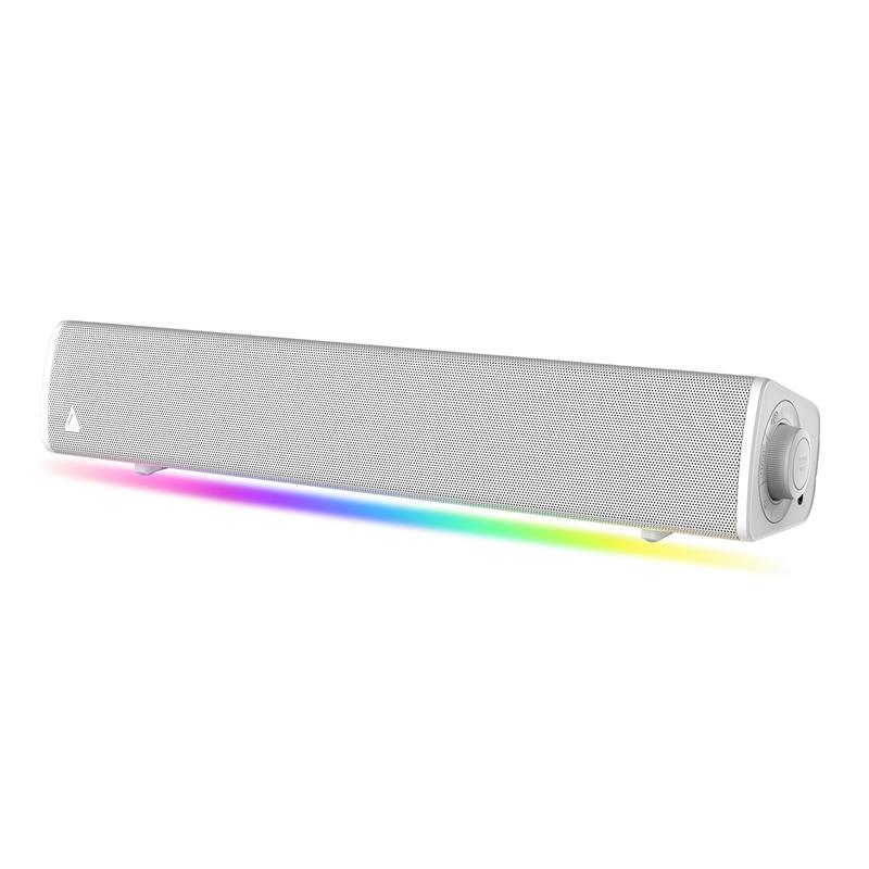 Creative Sound Blaster GS3 Compact RGB Gaming SoundBar, White