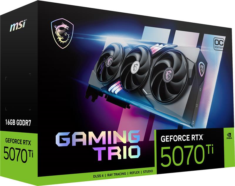 MSI GeForce RTX 5070 TI 16G GAMING TRIO OC PLUS - Canada Computers