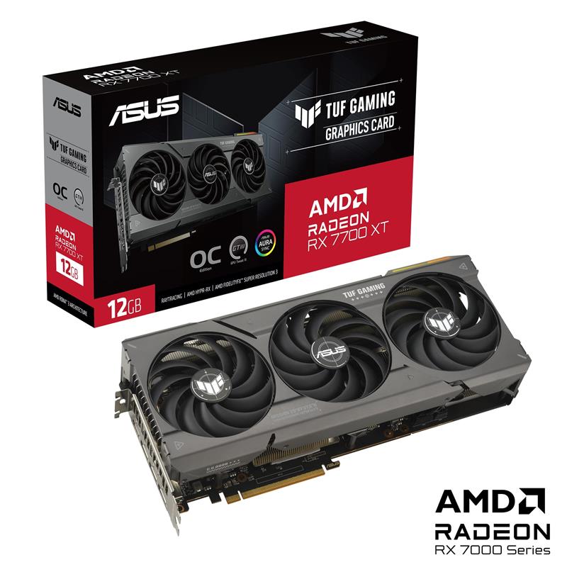ASUS TUF Gaming RX 7700 XT OC Edition 12 Go GDDR6(Open Box)