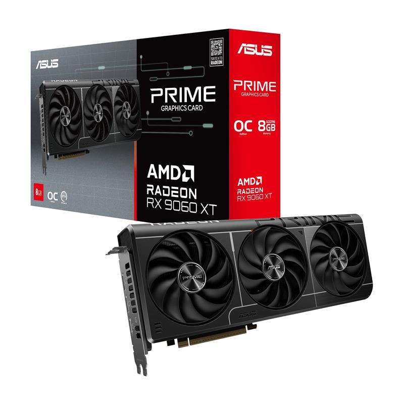 ASUS Prime Radeon RX 9060 XT 8GB GDDR6 OC Edition Graphics Card