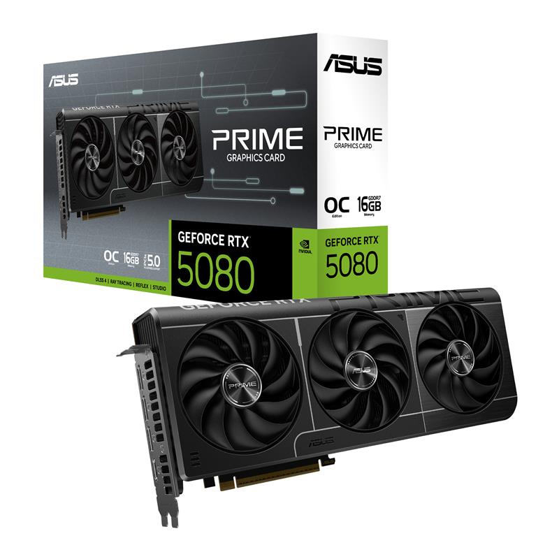 ASUS PRIME GeForce RTX 5080 EVO GDDR7 Trois ventilateurs
