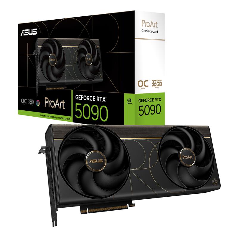 ASUS ProArt GeForce RTX 5090 OC Edition GDDR7 Deux ventilateurs