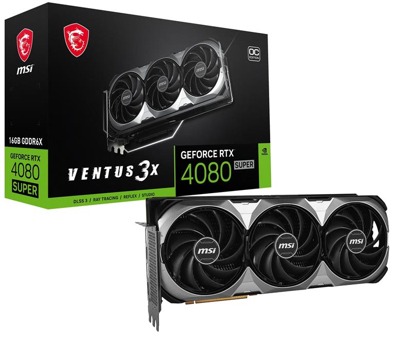 MSI GeForce RTX 4080 SUPER 16G VENTUS 3X OC(Open Box)