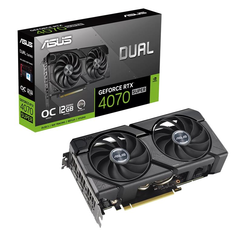 ASUS DUAL GeForce RTX 4070 SUPER OC  EVO 12GB GDDR6X(Open Box)