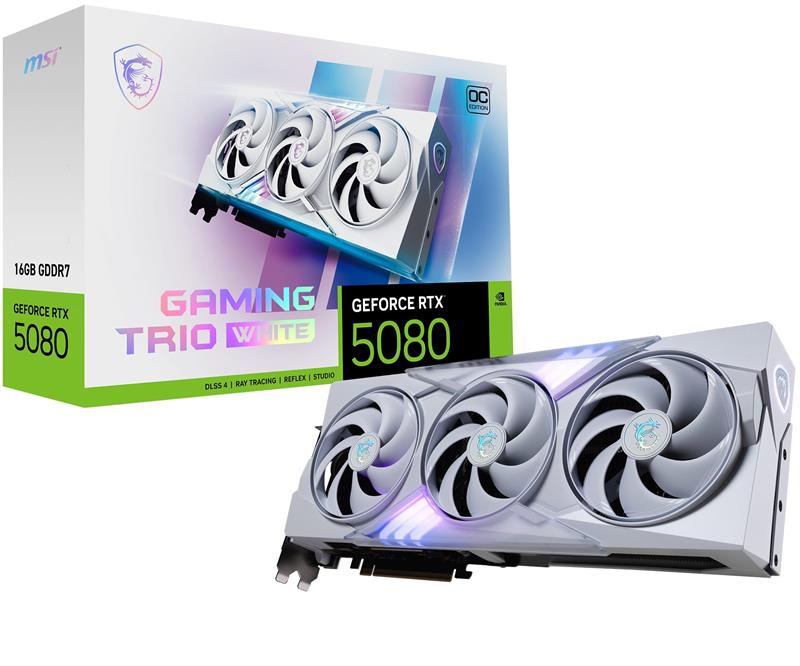 MSI GeForce RTX 5080 16G GAMING TRIO OC WHITE - Canada Computers