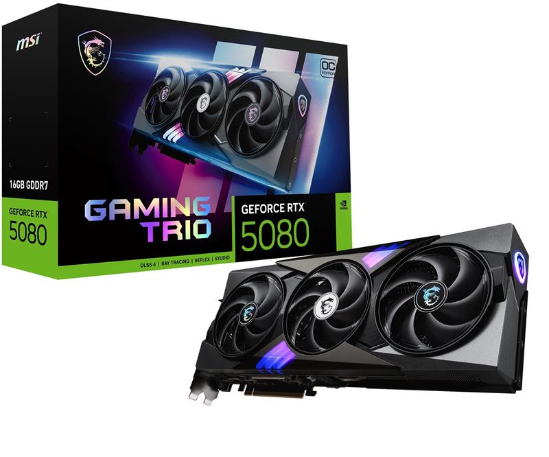 MSI GeForce RTX 5080 16G GAMING TRIO OC - Canada Computers
