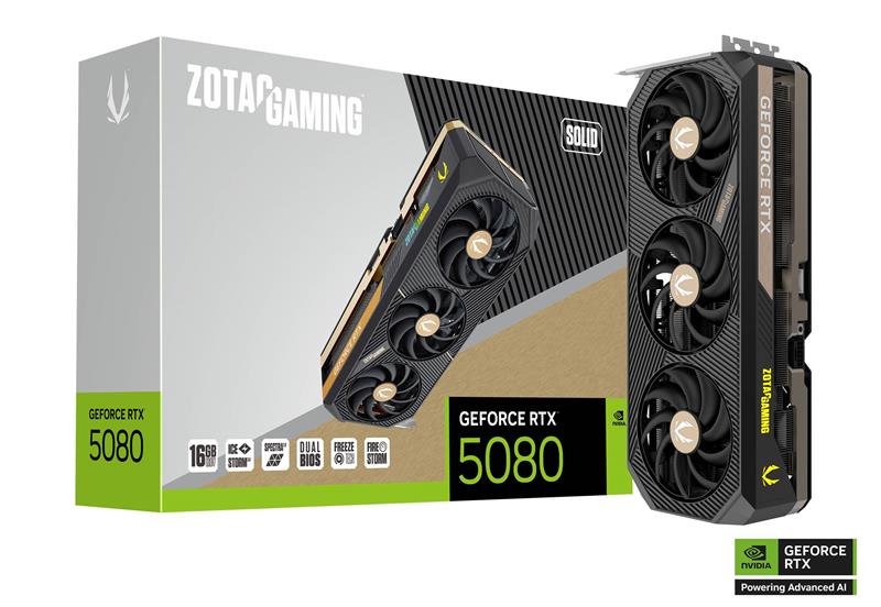 ZOTAC GAMING GeForce  RTX 5080 SOLID 16GB GDDR7
