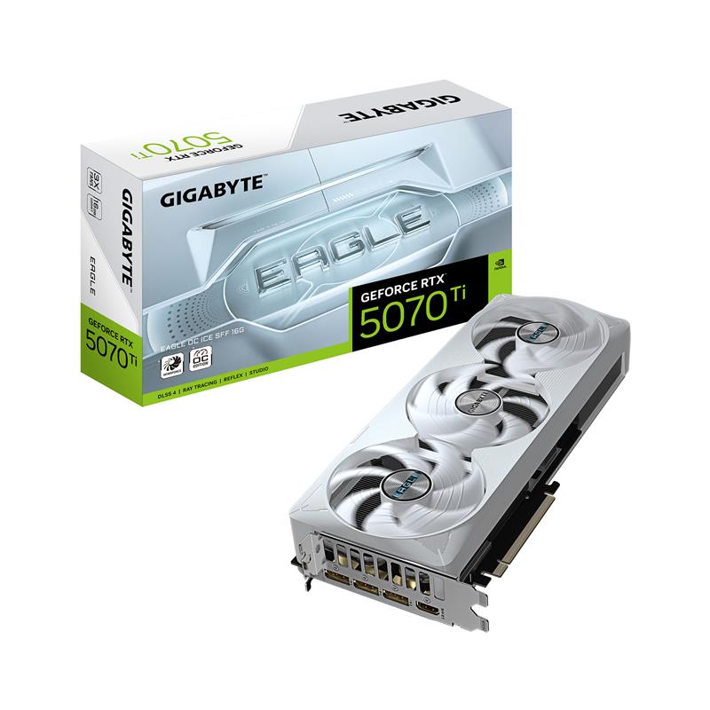 Carte graphique GIGABYTE GeForce RTX 5070 Ti EAGLE OC ICE SFF 16G