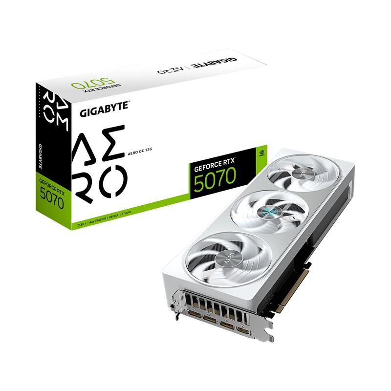 Carte graphique GIGABYTE GeForce RTX 5070 AERO OC 12G