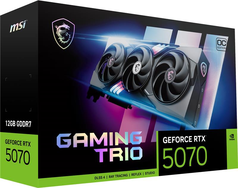 MSI GeForce RTX 5070 12G GAMING TRIO OC - Canada Computers