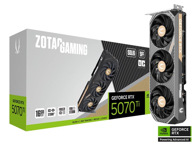 ZOTAC GAMING GeForce RTX 5070 Ti SOLID SFF OC DLSS 4