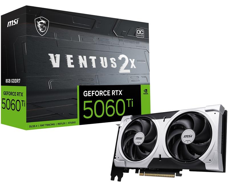 MSI GeForce RTX 5060 Ti 8G VENTUS 2X OC PLUS GDDR7 Double Fans