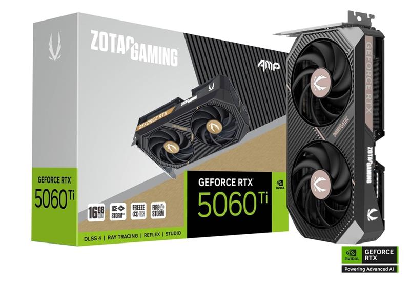 ZOTAC GAMING GeForce RTX 5060 Ti 16 Go AMP DLSS 4 GDDR7
