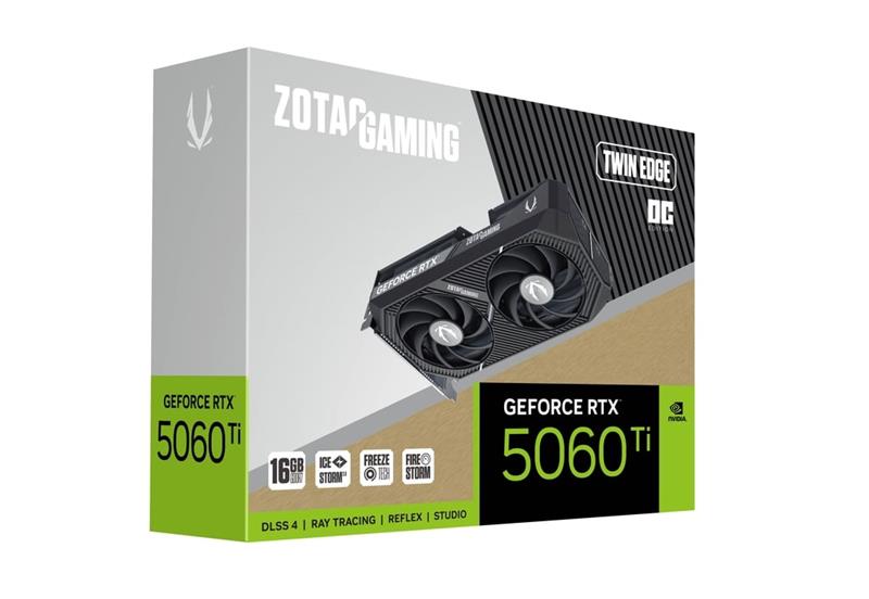ZOTAC GAMING GeForce RTX 5060 Ti 16GB Twin Edge OC DLSS 4 GDDR7