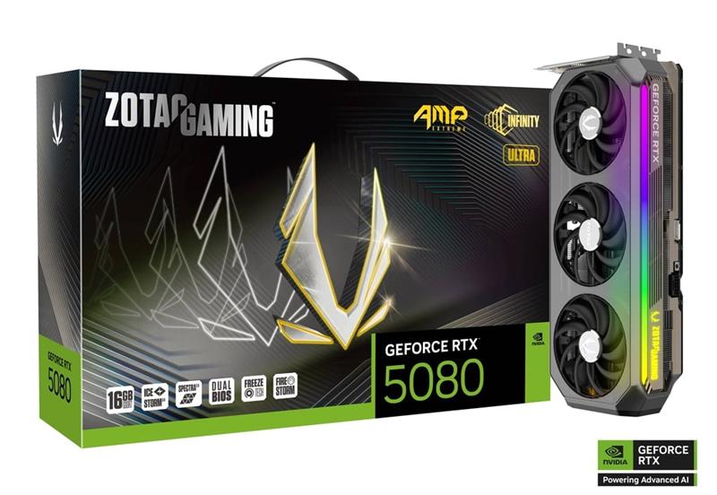 ZOTAC GAMING GeForce RTX 5080 AMP Extreme INFINITY ULTCarte graphique