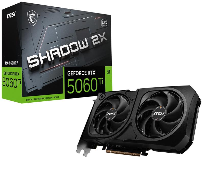 MSI GeForce RTX 5060 Ti 16G SHADOW 2X OC PLUS, GDDR7 16GB - Canada