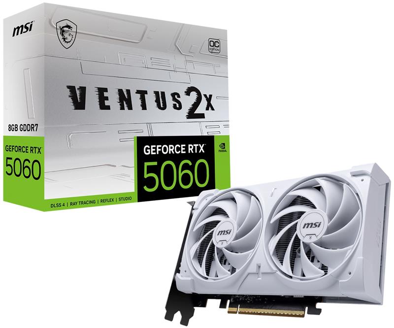 MSI GeForce RTX 5060 8G VENTUS 2X OC WHITE