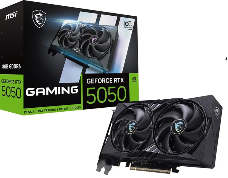 MSI GeForce RTX 5050 8G GAMING OC, GDDR6 8GB, Black