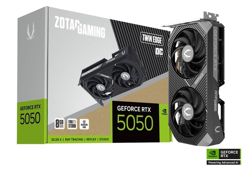 ZOTAC GAMING GeForce RTX 5050 Twin Edge OC 8 Go GDDR6 Carte graphique