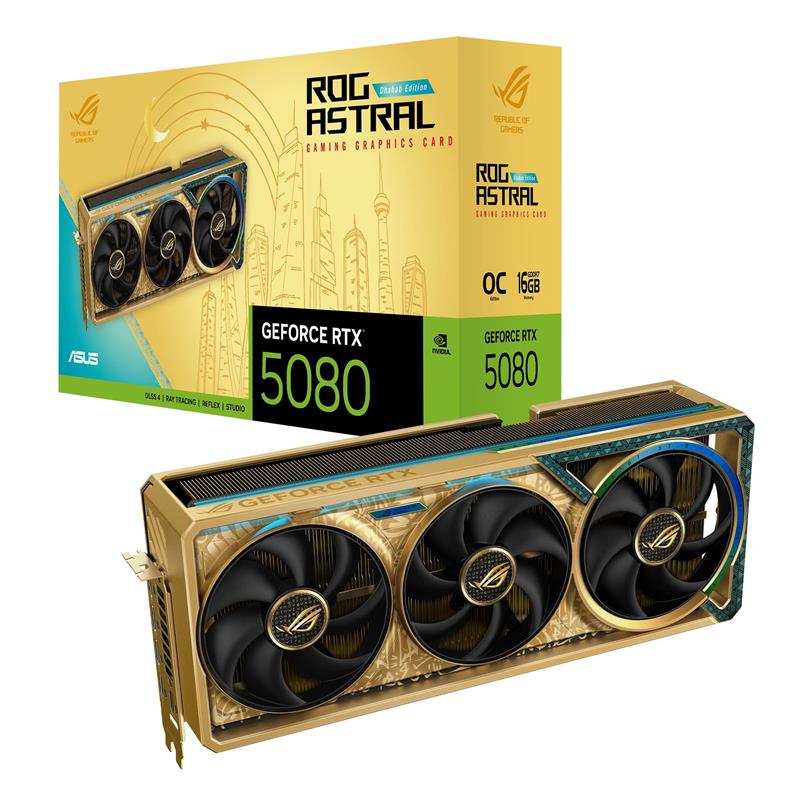 ASUS ROG Astral GeForce RTX 5080 Dhahab CORE Limited Edition
