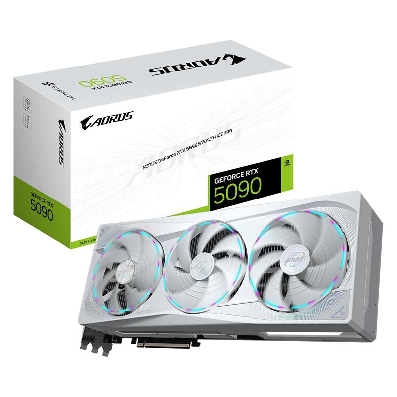 GIGABYTE AORUS GeForce RTX 5090 STEALTH ICE 32G Graphics Card,