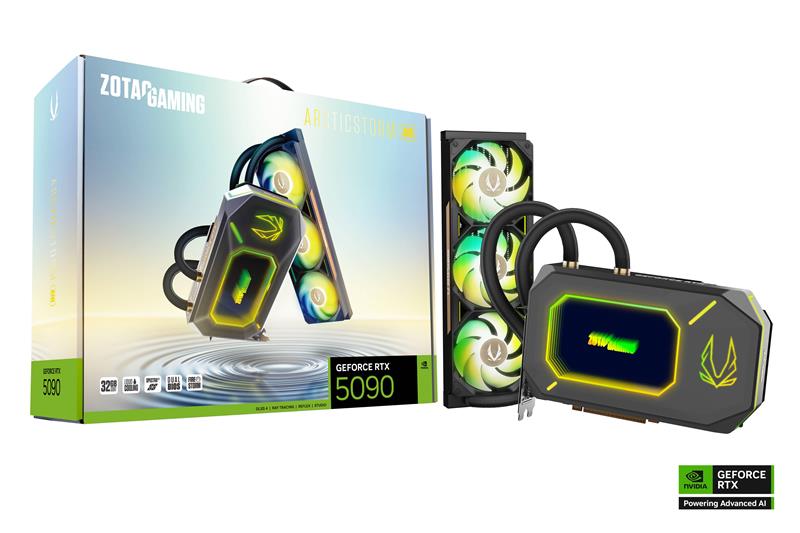 ZOTAC/Sapphire GPUクーラー 5個セット ZOTAC GeForce RTX 5090 ArcticStorm AIO DLSS 4 32GB GDDR7 - Canada