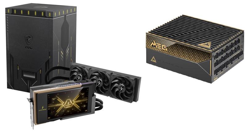 MSI GeForce RTX 5090 32G LIGHTNING Z GPU + MSI MEG Ai1600T PCIE5 PSU