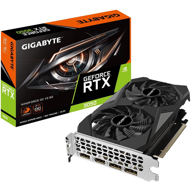 Carte graphique GIGABYTE GeForce RTX 3050 WINDFORCE OC V2 6G